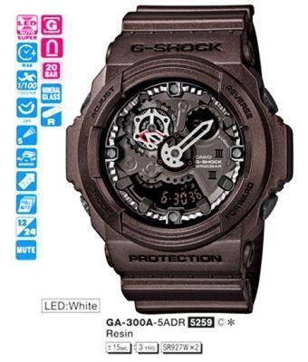 Годинник CASIO G-SHOCK GA-300A-5AER 1316038210 фото