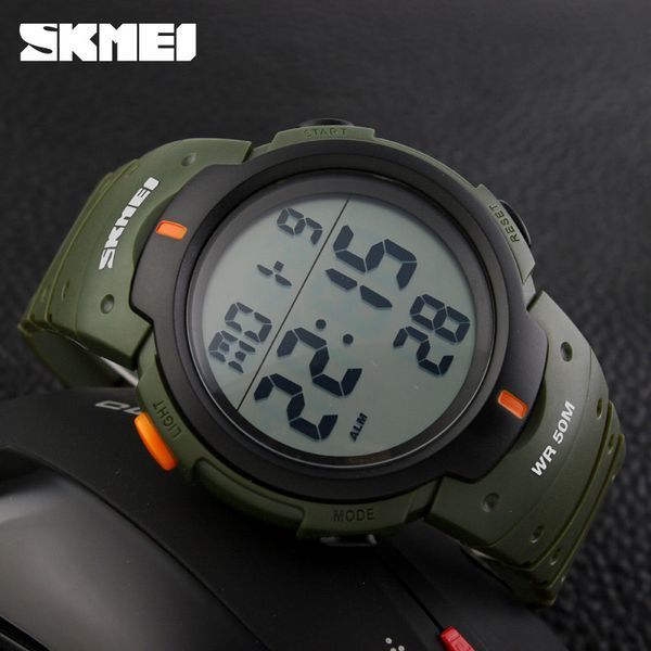 Чоловічий спортивний водостійкий тактичний годинник Skmei 1068 1742242679 фото