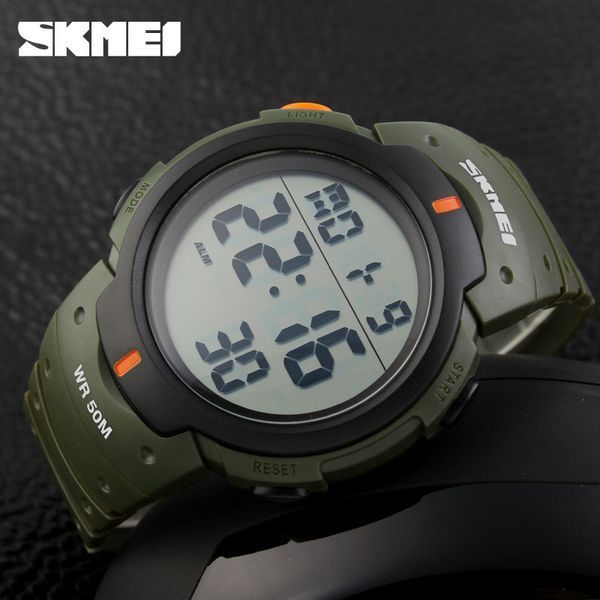 Чоловічий спортивний водостійкий тактичний годинник Skmei 1068 1742242679 фото