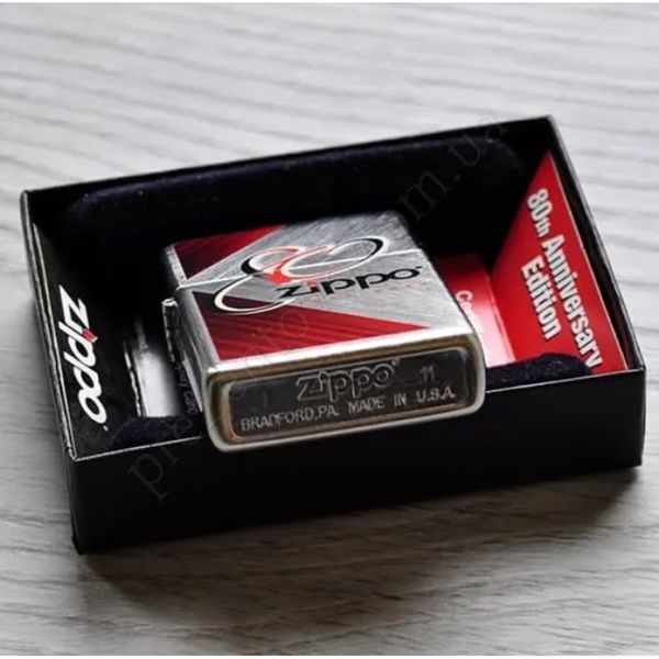 Запальничка Zippo 80 - th ANNIVERSARY HERRINGBONE SWEEP 28192 zippo28192 фото