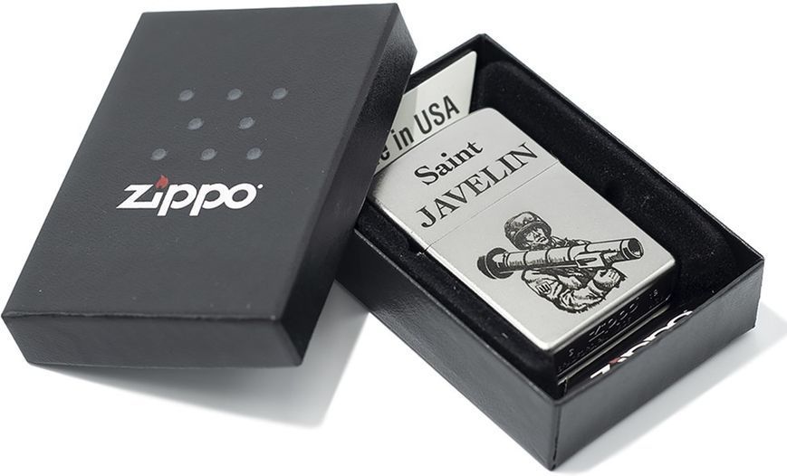 Запальничка Zippo Saint Javelin, 206 J zippo207 фото