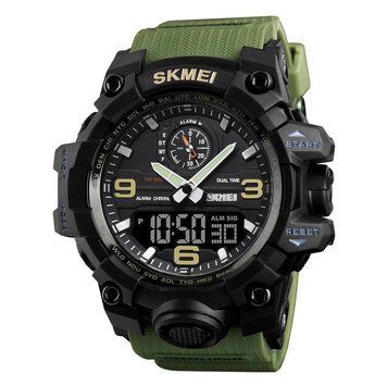 Чоловічий спортивний водостійкий тактичний годинник Skmei 1586 1636393346 фото